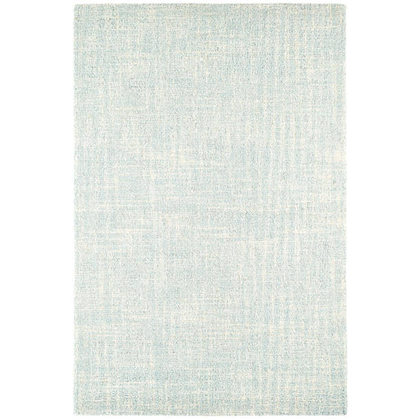 Dash and Albert Rugs Crosshatch Handmade Hand Hooked Wool Denim Rug